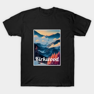 Kirkwood Lake Tahoe California ski T-Shirt